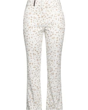 Peserico Pants Cotton, Elastane - White