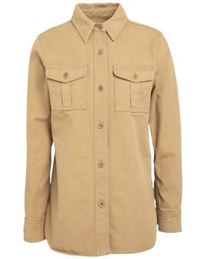 Isabel Marant Camel Denim Shirt Cotton - Natural