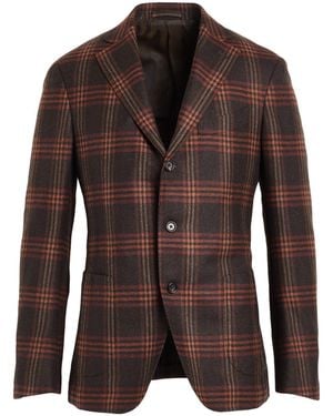 Lardini Dark Blazer Wool - Brown