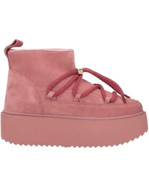 Inuikii Antique Rose Ankle Boots Leather - Pink