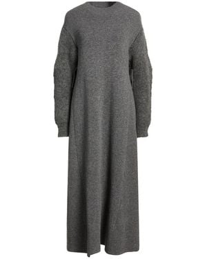 Jil Sander Midi Dress Wool, Cashmere - Grey