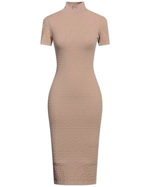 Fendi Midi Dress - Natural