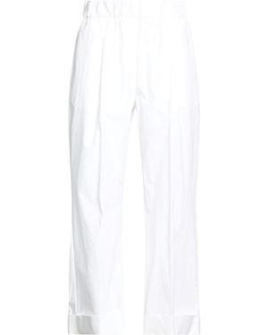 Le Tricot Perugia Pants Cotton, Elastane - White