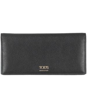Tod's Wallet Goat Skin - Black