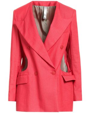 Hevò Coral Blazer Polyamide, Linen - Pink
