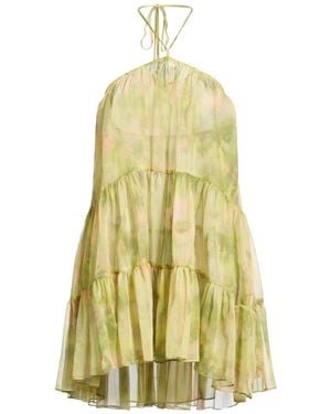 MISA Los Angles Mini Dress Polyester - Yellow