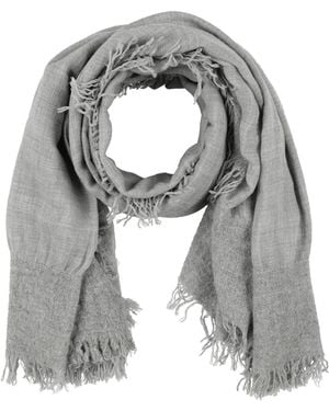 Faliero Sarti Light Scarf Virgin Wool, Cashmere, Silk, Polyester, Polyamide - Grey