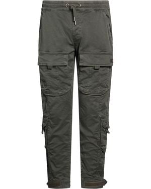 Alpha Industries Trousers Cotton, Elastane - Grey