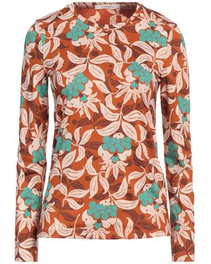 Maliparmi Rust T-Shirt Viscose, Elastic Fibers - Red