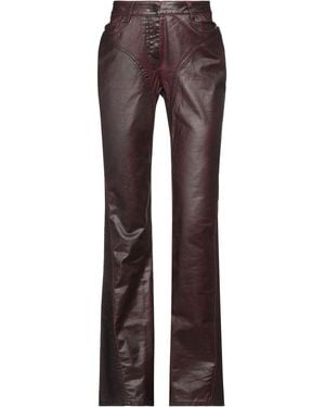 Mugler Pants Cotton - Brown