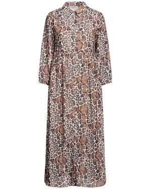 DREAM CATCHER Midi Dress - Brown