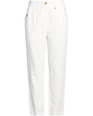 Kocca Pants Viscose, Linen - White