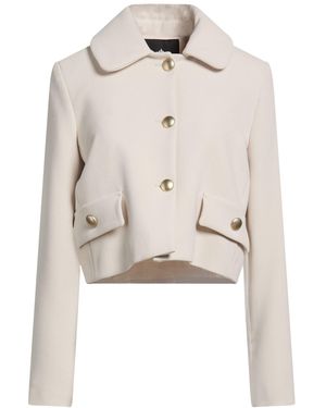 Compagnia Italiana Ivory Jacket Polyester, Viscose, Elastane - White