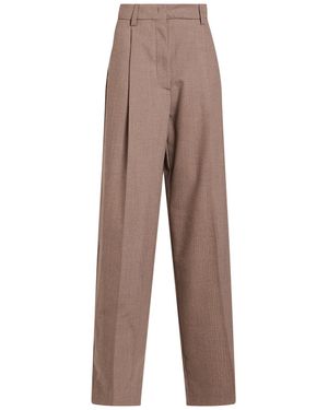 THE LATEST Pants Polyester, Virgin Wool, Elastane - Brown