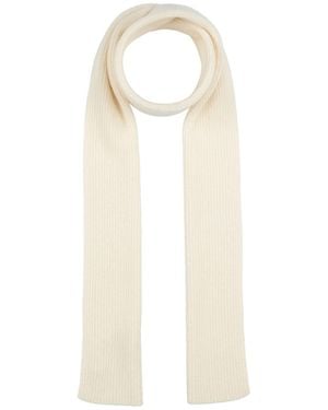Eleventy Platinum -- Ivory Scarf Cashmere, Silk - White