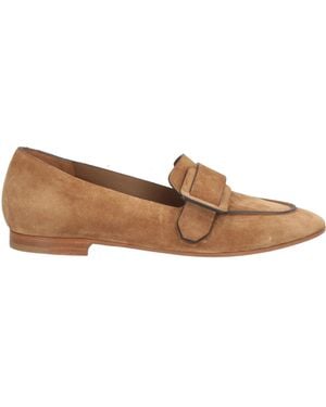 Roberto Del Carlo Camel Loafers Leather - Brown