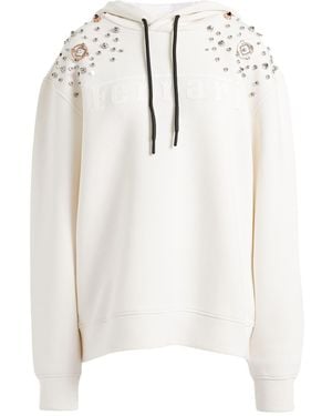 Ferrari Sweatshirt Viscose, Polyurethane, Elastane - White