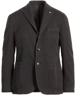 L.B.M. 1911 Blazer Cotton, Linen, Nylon - Black
