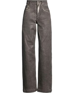 Rick Owens Jeans Cotton, Elastomultiester, Rubber - Gray