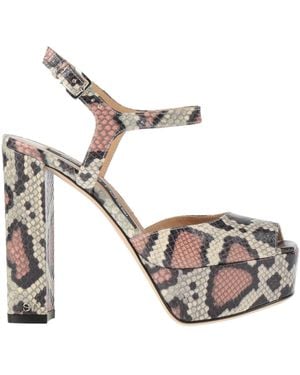Sergio Rossi Sandals Leather - Metallic