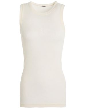 Jil Sander Tank Top Cotton - White