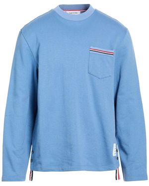 Thom Browne Slate Sweatshirt Cotton - Blue