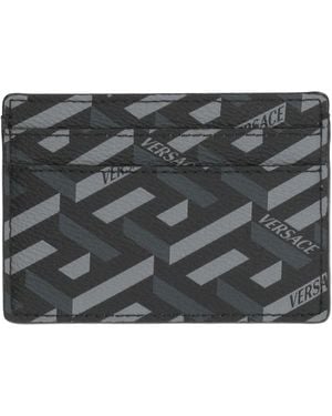 Versace Cardholder Leather - Grey