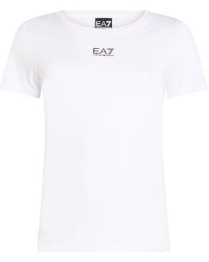 EA7 T-Shirt Cotton, Modal, Elastane - White