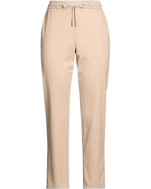 Barba Napoli Sand Pants Virgin Wool, Elastane - Natural