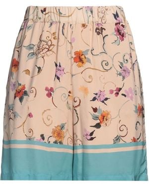 Semicouture Shorts & Bermuda Shorts Viscose, Polyester - Natural