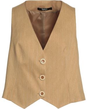Siste's Camel Tailored Vest Polyester, Elastane, Viscose - Natural