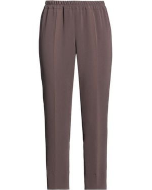 Maison Common Trousers Triacetate, Polyester - Brown