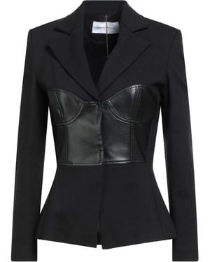 SIMONA CORSELLINI Blazer Viscose, Polyamide, Elastane - Black
