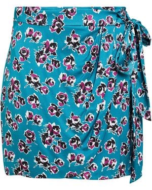 The Kooples Midi Skirt Viscose - Blue