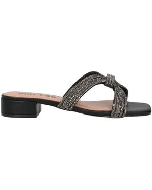 Bibi Lou Sandals Textile Fibers - Black