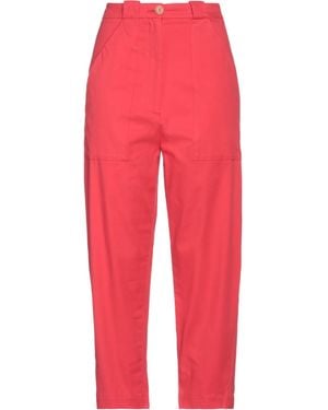 Tela Pants Cotton, Elastane - Red