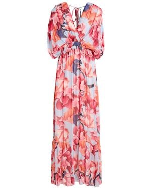 Liu Jo Maxi Dress Viscose, Silk - Red