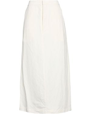 Uma Wang Maxi Skirt Paper Yarn, Viscose - White