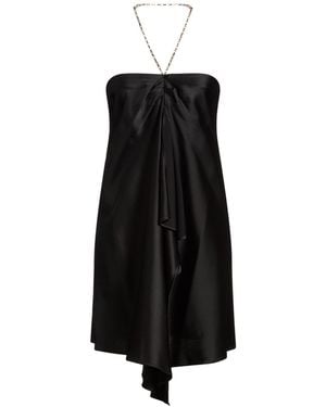 Amen Mini Dress Acrylic, Viscose, Elastane - Black
