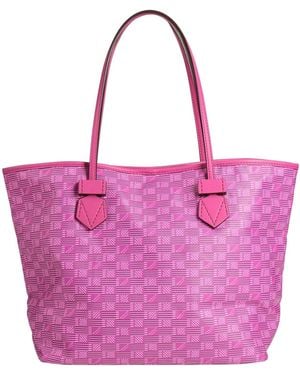 Moreau Paris Saint Tropez Tote -- Fuchsia Handbag Textile Fibres - Pink