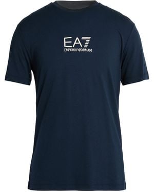 Emporio Armani T-Shirt Viscose, Polyamide, Elastane - Blue