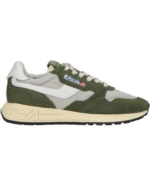Autry Sneakers Leather, Textile Fibers - Green