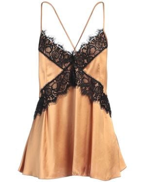 Erika Cavallini Semi Couture Top Viscose, Polyamide - Natural