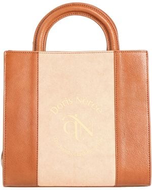 DORIS NÉRÉE Handbag Leather, Textile Fibres - Pink