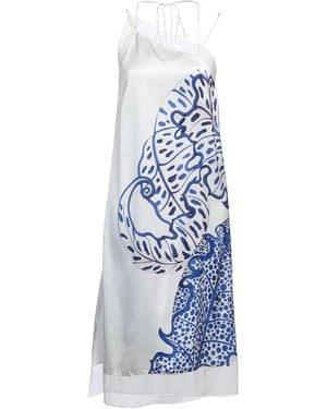 Ferragamo Mini Dress Silk - Blue