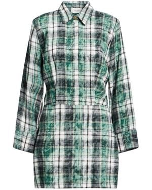 knee length dresses for ladies Flannel Shirt Dress Tan / 3X main image 0