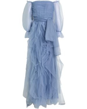 No Secrets Robe Longue - Bleu