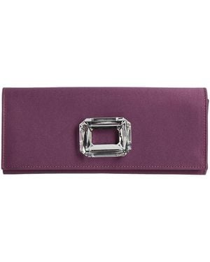 Gedebe Clutch Textile Fibers - Purple