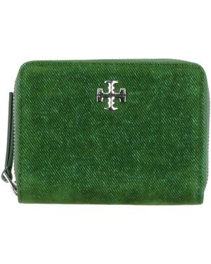 Tory Burch Coin Purse Textile Fibers - Green