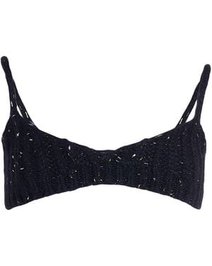 Alanui Top Alpaca Wool, Polyamide, Viscose, Wool, Polyester - Blue